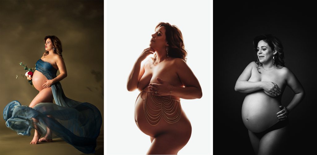 Femme enceinte - Images retouchées par Isabelle Galipaud lors de la formation avec Marine Royer