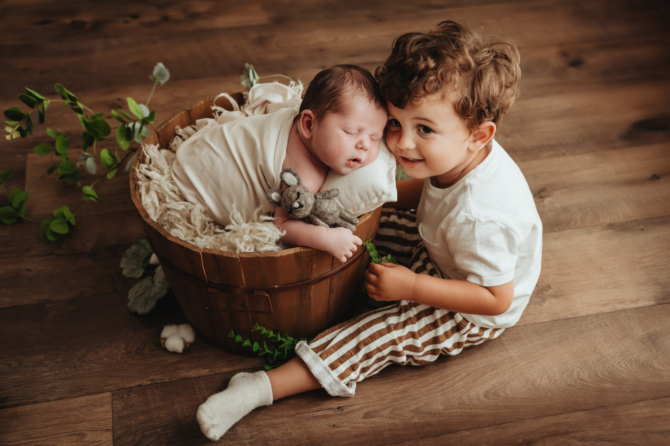 séance photo bébé Sainte Reine de Bretagne