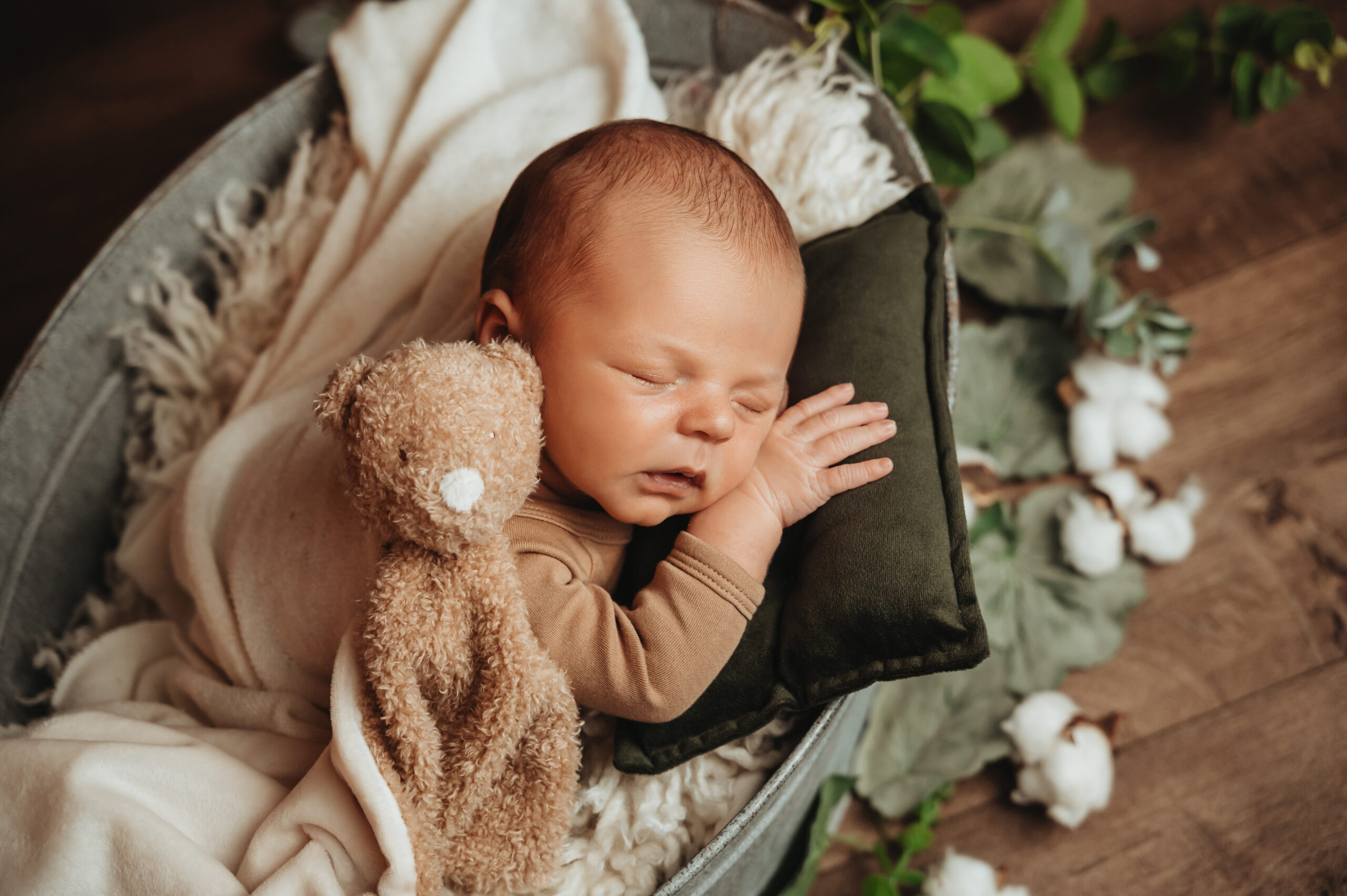 séance photo bébé Sainte Reine de Bretagne