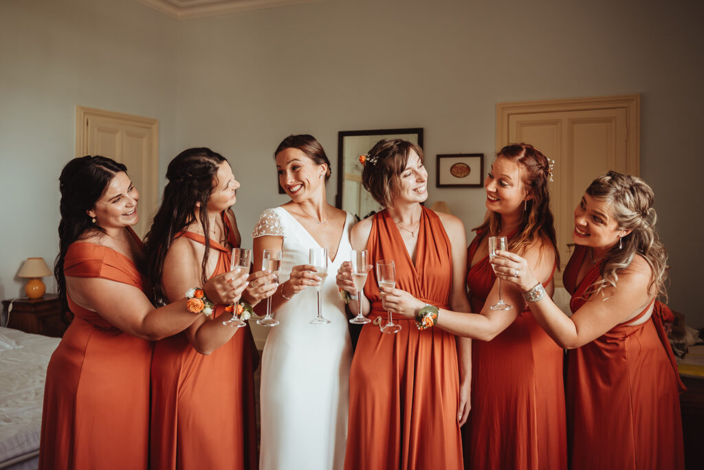 Préparatifs mariage dans les chambres du Chateau de la Rousselière - Frossay