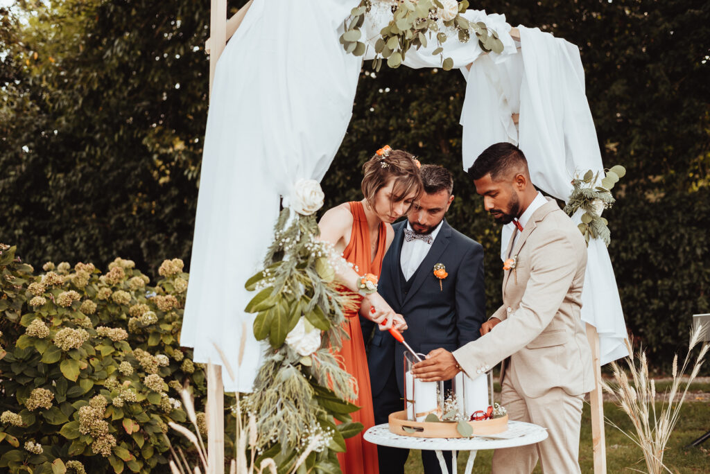 Cérémonie laïque au chateau de la Rousselière - Frossay