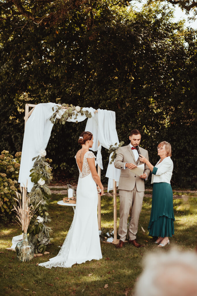 Cérémonie laïque au chateau de la Rousselière - Frossay