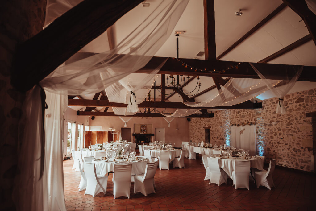 Décoration salle de réception - Chateau de la Rousselière - Frossay