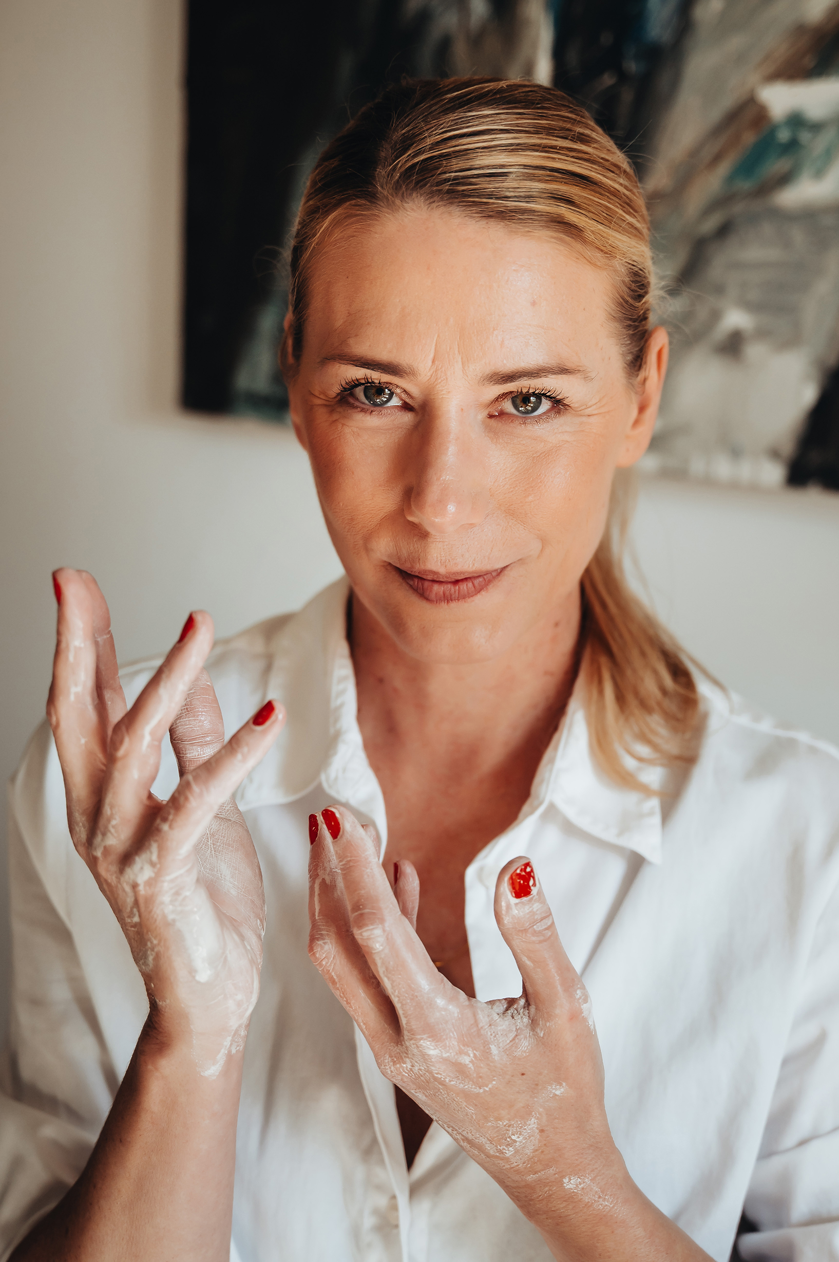 portrait professionnel femme céramique business 