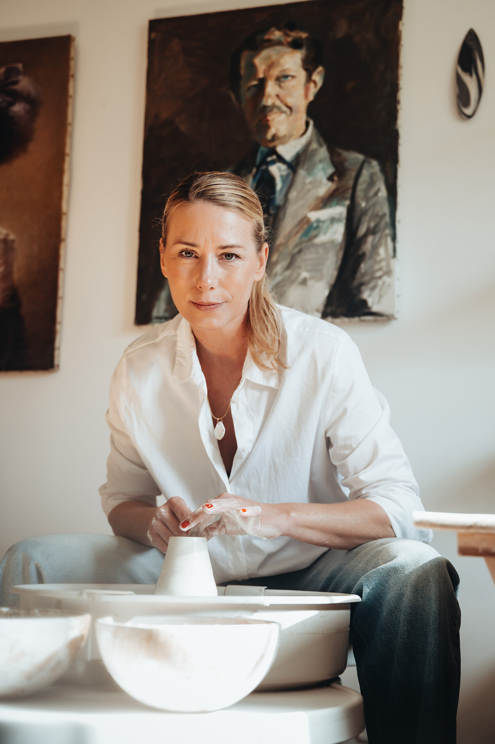 portrait professionnel femme céramique business 