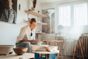 portrait professionnel femme céramique business